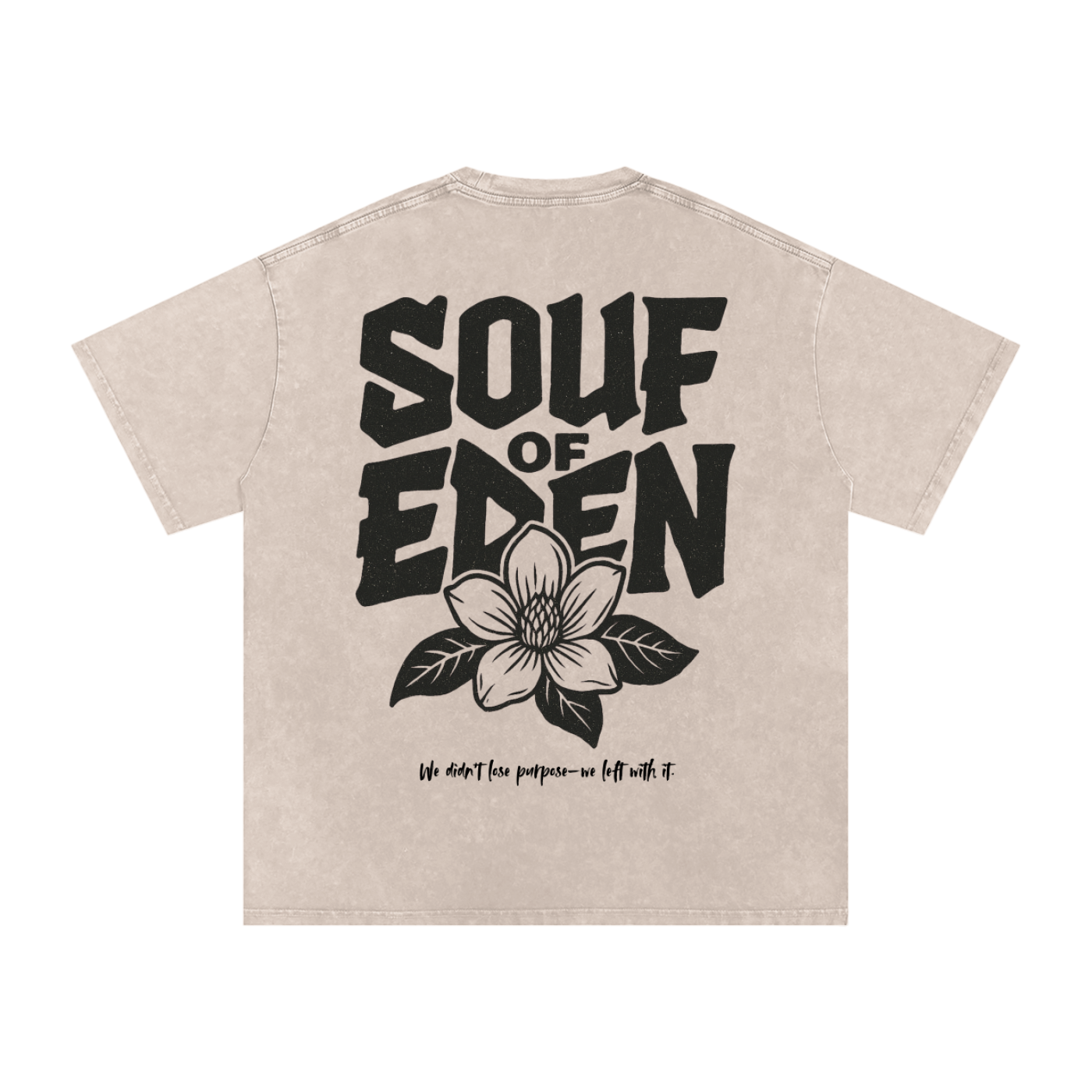 Genesis Tee – Tan Acid Wash