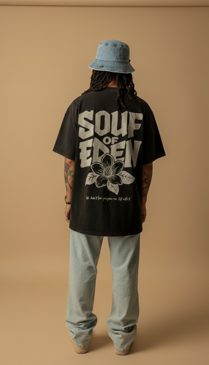 Genesis Tee – Black Acid Wash