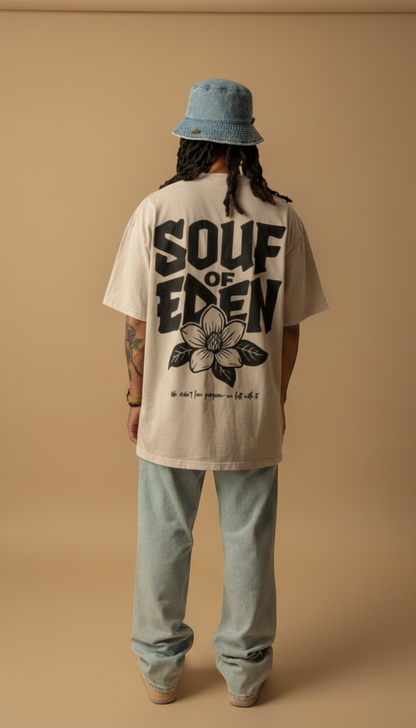 Genesis Tee – Tan Acid Wash