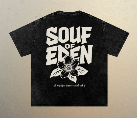 Genesis Tee – Black Acid Wash