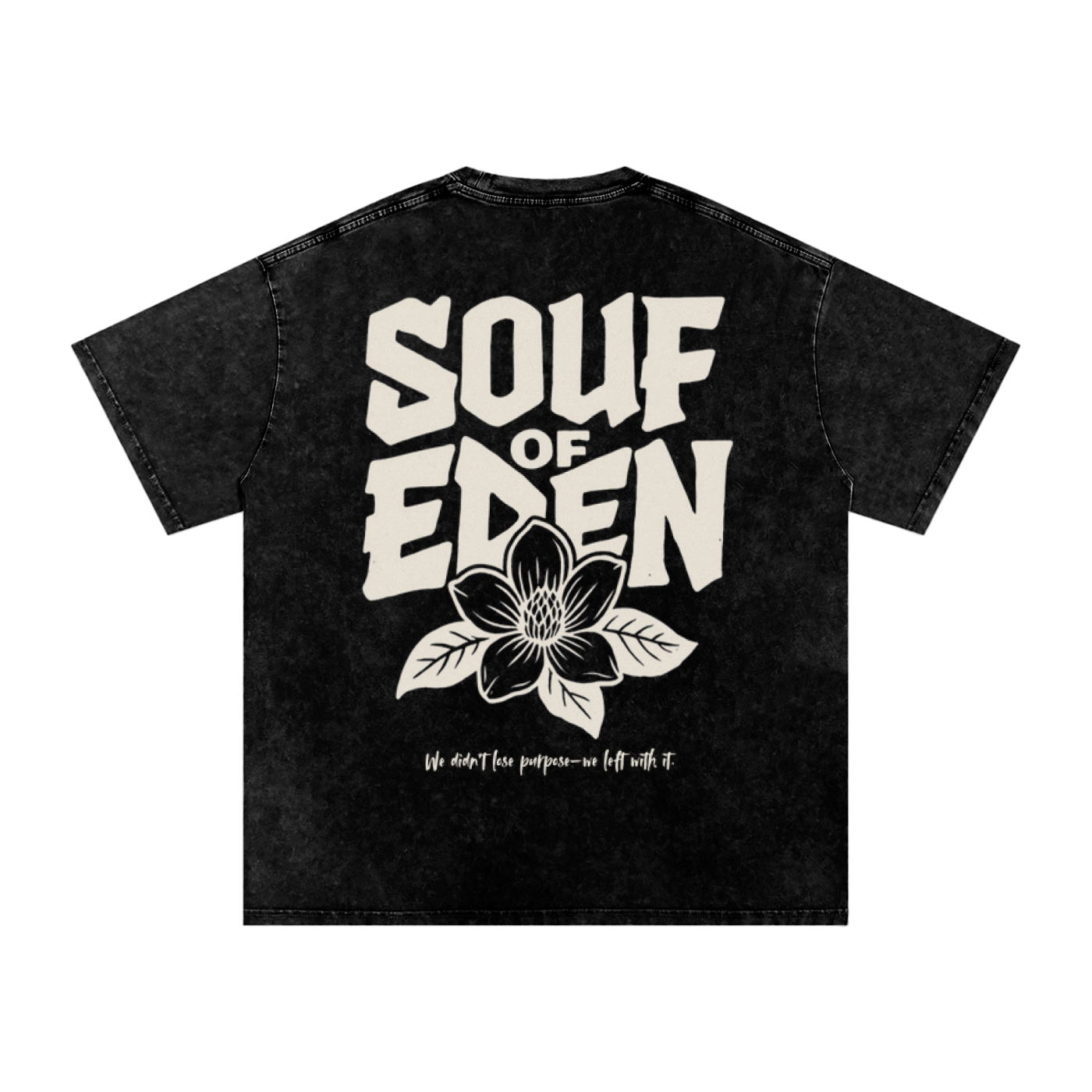 Genesis Tee – Black Acid Wash