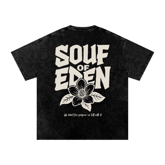 Genesis Tee – Black Acid Wash